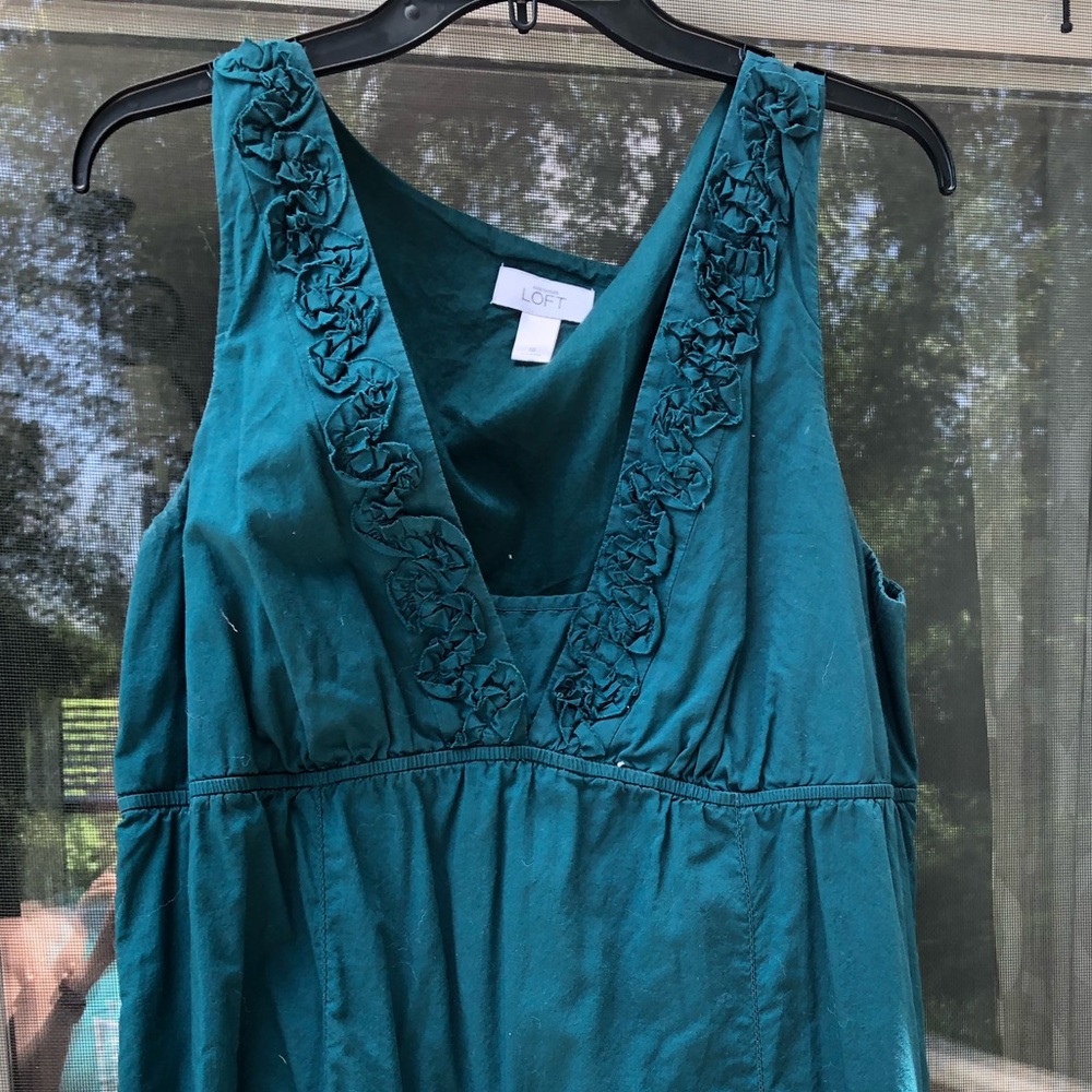 Loft dress, dark teal